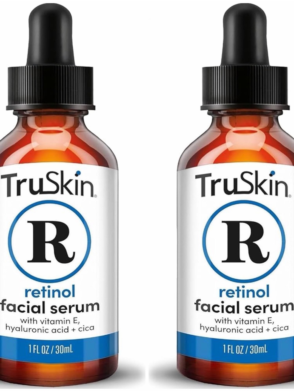 {Lot of 2} TruSkin RETINOL Facial Serum 1 fl oz (30 ml) ea ~ New in Box Sealed